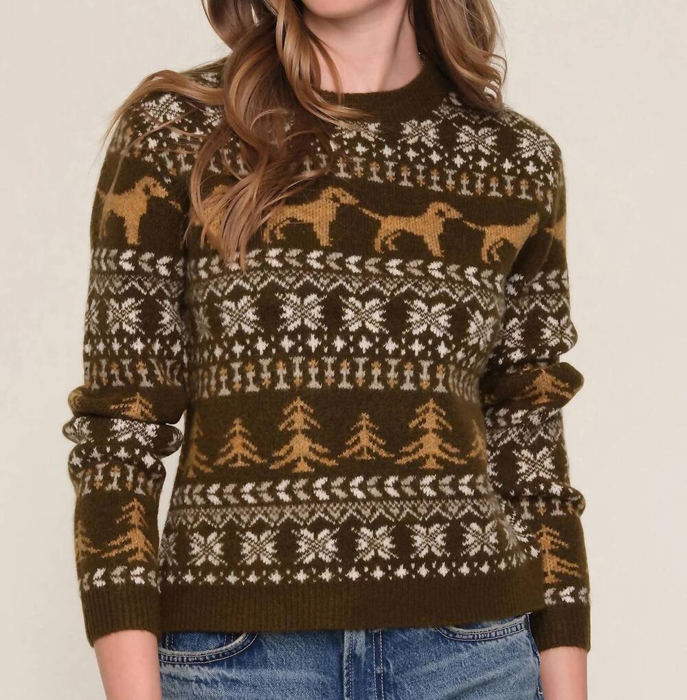 NEW HEARTLOOM priya sweater in olive